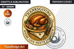 Cozy Thanksgiving greetings PNG, Grateful Quotes Clipart Product Image 1