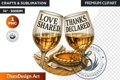 Cozy Thanksgiving greetings PNG, Grateful Quotes Clipart Product Image 1