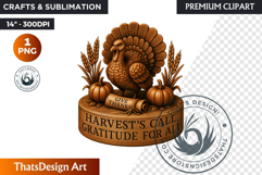 Cozy Thanksgiving greetings PNG Grateful Quotes Clipart Product Image 1