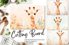 Giraffe Cutting Board Zoo Animal Chopping Board_20 Product Image 1