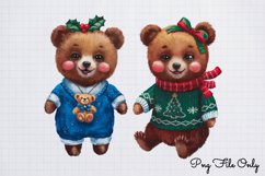 Woodland Christmas Animals Cliparts PNG Product Image 1