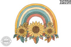 Flowers Boho Sublimation Design - Boho Retro Sublimation Product Image 1