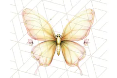 Pastel Fairies and Butterflies PNG, Spring Fantasy Clipart Product Image 4
