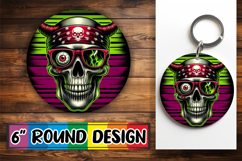 Cozy Circle Designs for Cars PNG, Skull Product Image 1