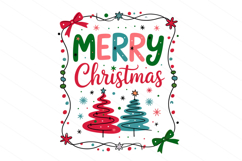 Preppy Merry Christmas PNG Product Image 1