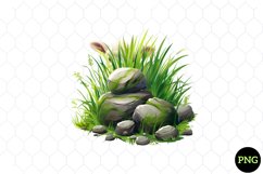 Watercolor Grass Clipart , Watercolor Clipart Product Image 1