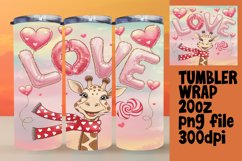 Personalized Tumbler Artwork , Valentines Product Image 1