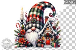 Christmas Gnome Sublimation - Clipart PNG Design Product Image 1