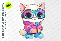 Cute Unicorn With Rainbow Hair Clipart Product Image 1