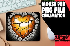 Passionate 3D Heart Glitter Desk Mat Sublimation Product Image 1