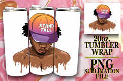 JOYFUL PRESENT 20oz TUMBLER WRAP, Afro Mam Product Image 1
