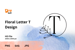 The Floral Letter Design Product Image 1