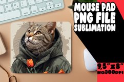 Purrfectly Funny Sublimation Mousepad PNG Product Image 1