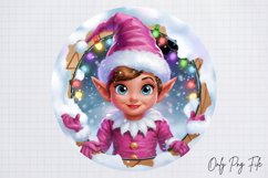 3D Pink Christmas Ornament Break clipart png Product Image 1