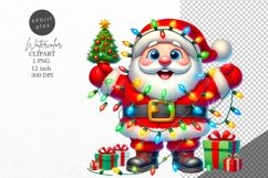 Christmas clipart, Santa clipart, Winter clipart Product Image 1