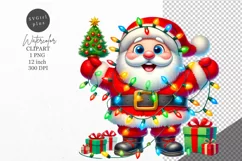 Christmas clipart, Santa clipart, Winter clipart Product Image 1
