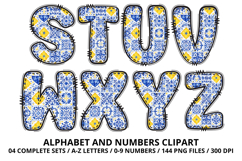 Mediterranean Lemon Alphabet PNG Summer Letters 300 DPI Product Image 4