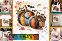 Enchanted TSHIRT Designs PNG, Pumpkin Watercolor Product Image 1