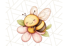 Adorable Bee Clipart PNG, Kawaii Bumblebee Illustrations Product Image 4