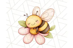 Adorable Bee Clipart PNG, Kawaii Bumblebee Illustrations Product Image 4