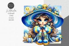 Elf clipart, Summer clipart, Fantasy clipart Product Image 1