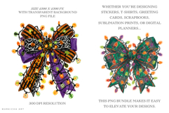 Halloween Bows &amp; Lights Clipart Product Image 2