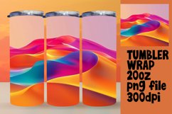 Unique Gradient Tumbler Wrap for Sublimation Art 20oz Product Image 1
