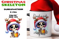 Christmas skeleton Sublimation BUNDLE PNG. Product Image 21