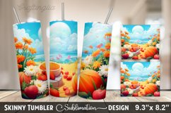 Summer 20 oz Skinny Tumbler Sublimation Designs Product Image 11