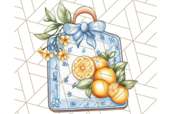 Mediterranean Cottagecore Kitchen PNG Clipart with Lemons Product Image 4