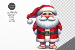 Christmas clipart, Funny Santa clipart, Winter clipart Product Image 1