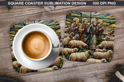 Christian Coaster Sublimation, Christian Coaster PNG Design Product Image 1