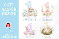 First Easter PNG, Easter Sublimation Design,Nursery Clipart Product Image 1