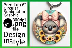 Chic Round Design Coaster Template , Cute Animals Product Image 1