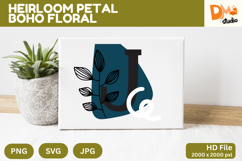 Heirloom Petal Boho Floral Monogram Product Image 1