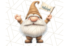 Easter Christian Gnome Clipart PNG Bundle, He Is Risen Art Product Image 20