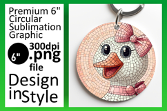 Colorful Circle Design Car Coaster , Goose Product Image 1