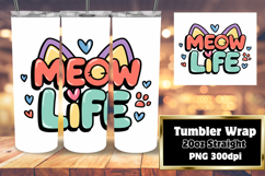 LUXURIOUS 20oz Tumbler Template , Cat Quote Product Image 1