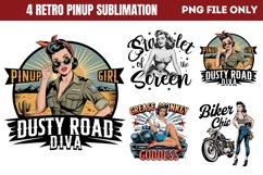 Retro PinUp Sublimation Bundle PNG Product Image 10