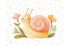 Pastel Watercolor Spring Clipart, Cheerful Floral Png Design Product Image 4