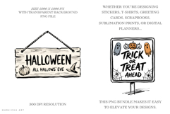 Halloween Signage PNG Clipart Product Image 2