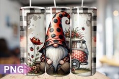 Ladybug Gnome Tumbler PNG Bundle Product Image 9