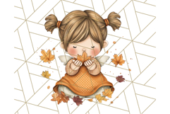 Fall Fairy Clipart PNG, Autumn Fairy People With Wings Product Image 4