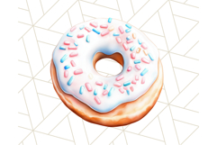 Pastel Sweet Treats Clipart, Ice Cream, Cakes, Donuts Png Product Image 4