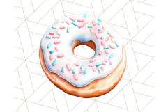 Pastel Sweet Treats Clipart, Ice Cream, Cakes, Donuts Png Product Image 4