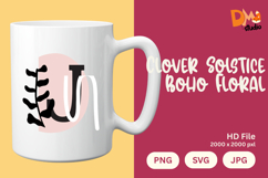 Clover Solstice Boho Floral Monogram Product Image 1