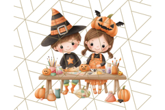 Halloween Costume Parade Clipart PNG with Monsters Clip Art Product Image 4