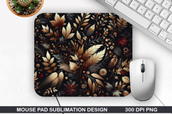 Flowers Mouse Pad Sublimation, Autumn Mouse Pad PNG Design Product Image 1