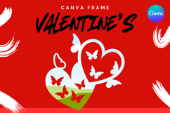 Heart Canva Frame Love Heart Valentine Shape Photo Frame_20 Product Image 1