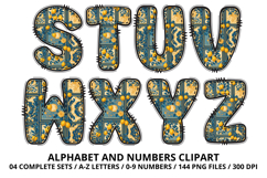 Mediterranean Lemon Alphabet PNG Summer Letters 300 DPI Product Image 4